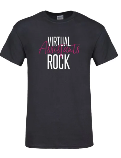Virtual Assistants Rock T-Shirts (Black)